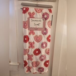 Savannah Sweet Heart and Donut Blanket